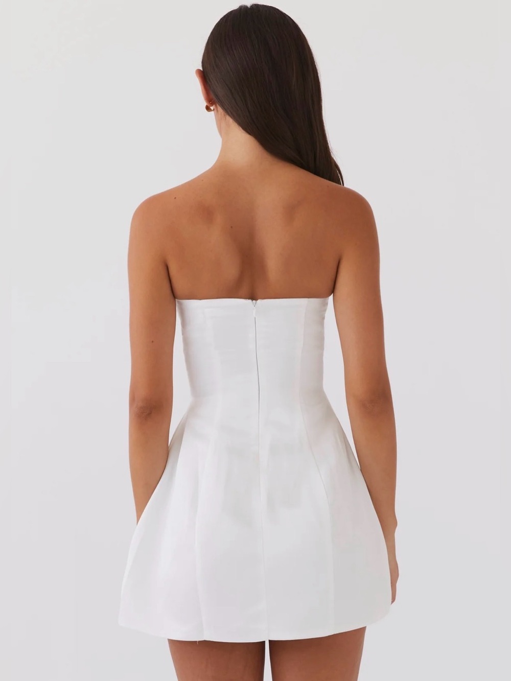 NWT Peppermayo Girl Crush Bow Mini Dress in White, Size 4 - Picture 10 of 10